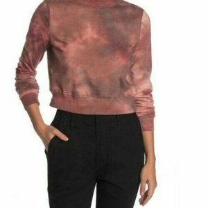 Tie Dye Washed Crew Neck Sweatshirt